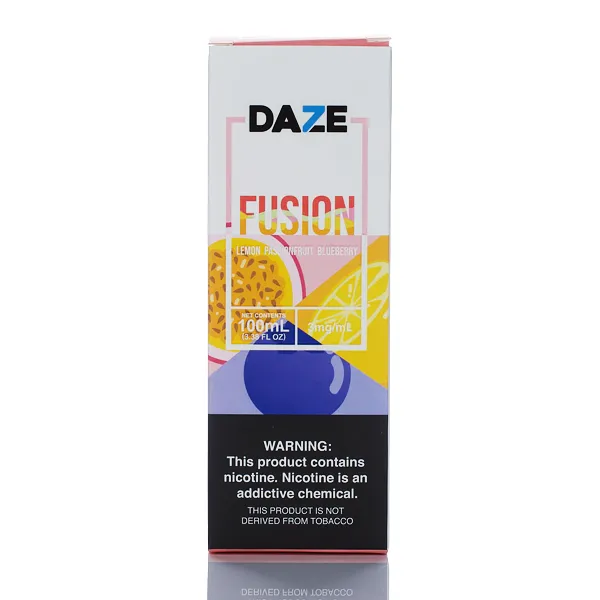 7 Daze Fusion TFN - Lemon Passionfruit Blueberry - 100ml - Image 3