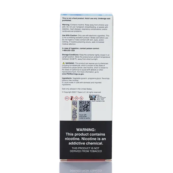 7 Daze Fusion TFN - Lemon Passionfruit Blueberry ICED - 100ml - Image 4