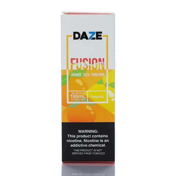 7 Daze Fusion TFN - Orange Yuzu Tangerine - 100ml - Image 3