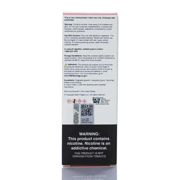 7 Daze Fusion TFN - Orange Yuzu Tangerine - 100ml - Image 4