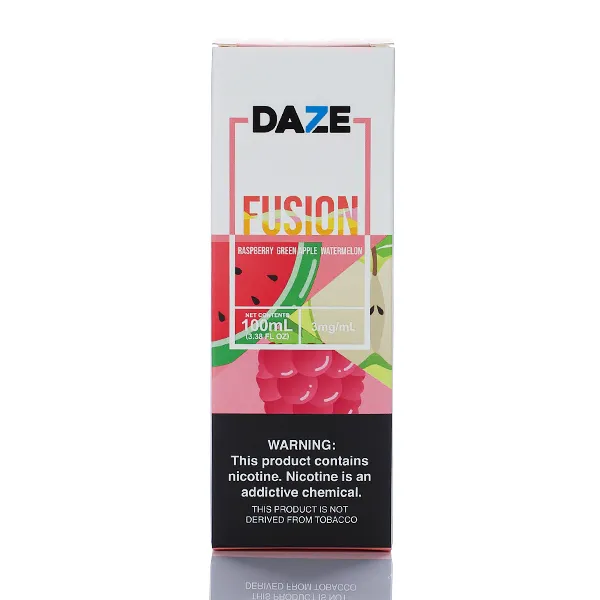 7 Daze Fusion TFN - Raspberry Green Apple Watermelon - 100ml - Image 3