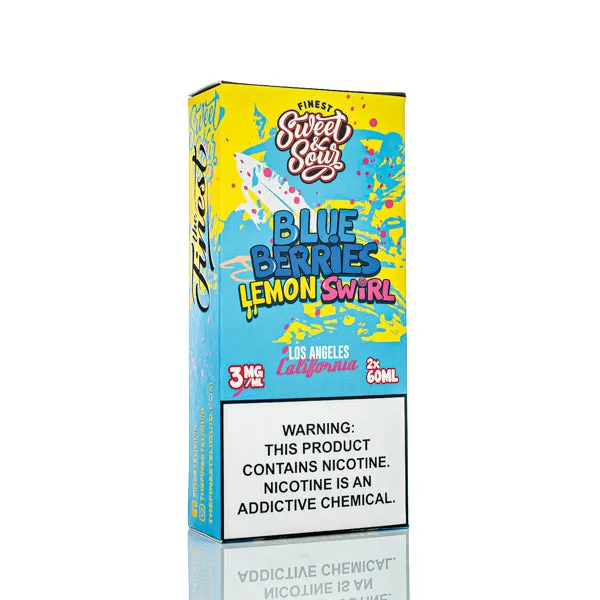 The Finest E-Liquid - Sweet & Sour - Blue Berries Lemon Swirl - 120ml (DISCONTINUED) - Image 3