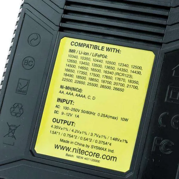 Nitecore New i4 Intellicharger Battery Charger - Four Bay - Image 12